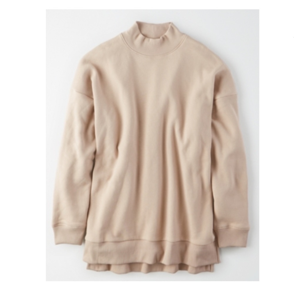 AE Fleece Mock neck oversized sweatshirt